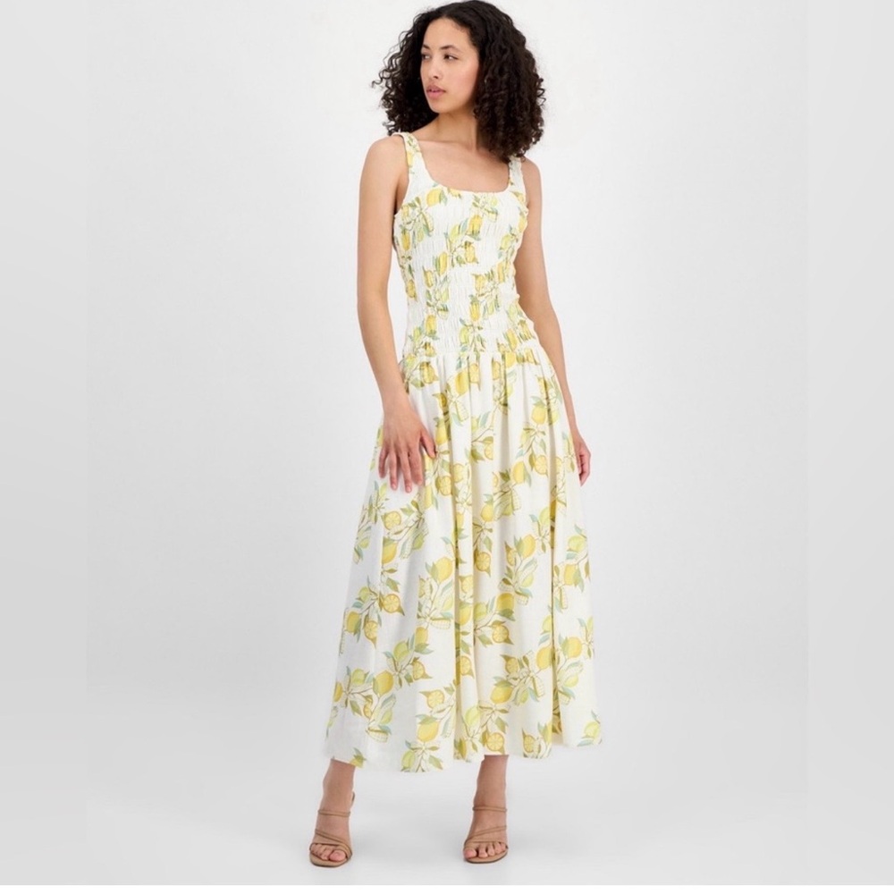 Avec Les Filles
Women's Drop Waist Smocked-Bodice Tank Maxi Dress 🍋